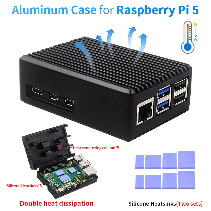 Argon One V3 M.2 Nvme Case - Custodia in lega di alluminio Raspberry