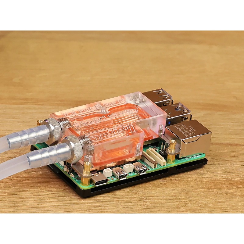 Raspberry Pi Water Cooling Kit - Kit di Raffreddamento a Liquido Ultra-Sottile