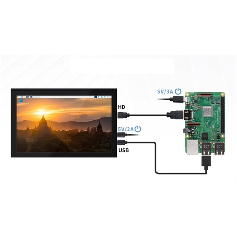 M51K: monitor LCD per Raspberr - Raspberry Pi 10.1 Inch Capacitive Touch Screen Ips recensione e prezzo